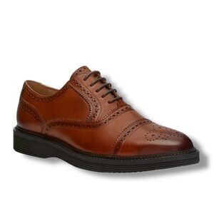 Vince Camuto Myrion Oxford Men’s Dress Shoes Cognac Brown Size 8.5 NIB